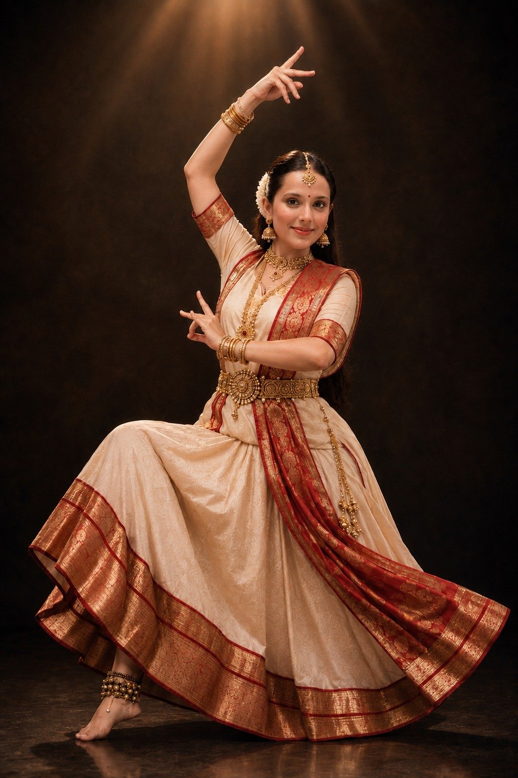 Gauri Goswami Kathak Classical Dance Recital Pose - Mobile