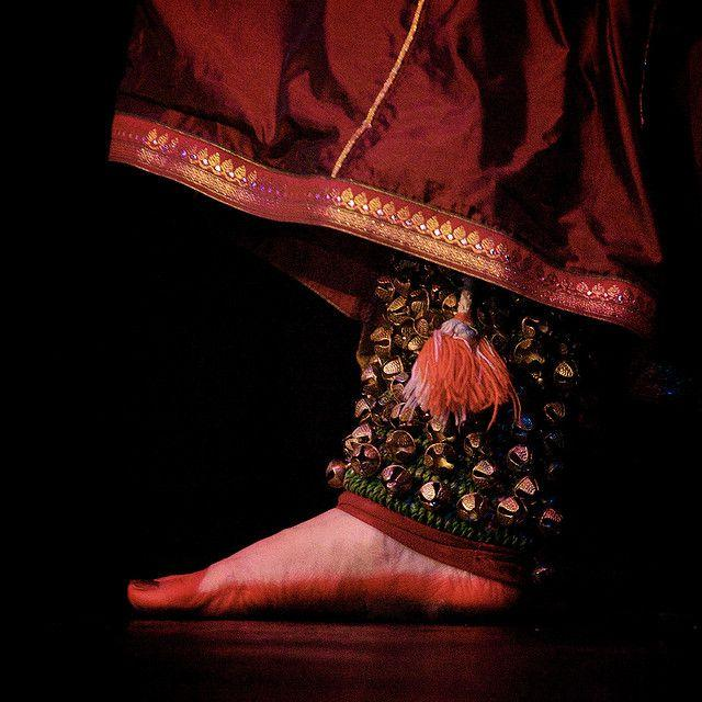Authentic Kathak Ghungroo Close-Up Ankle Bells with Alta