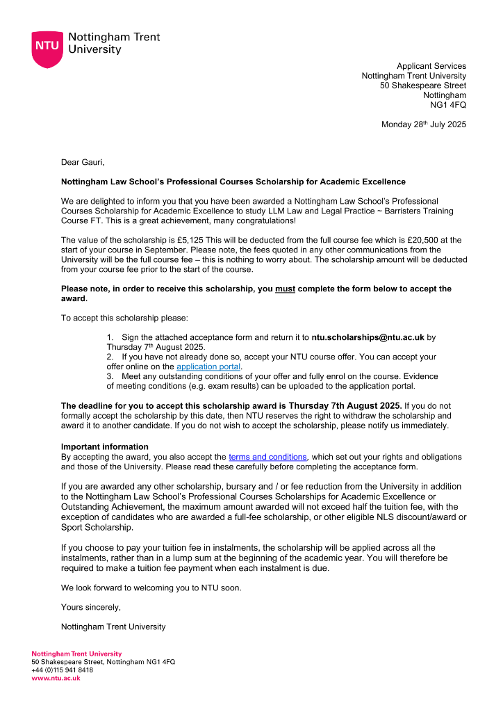 International Scholarships